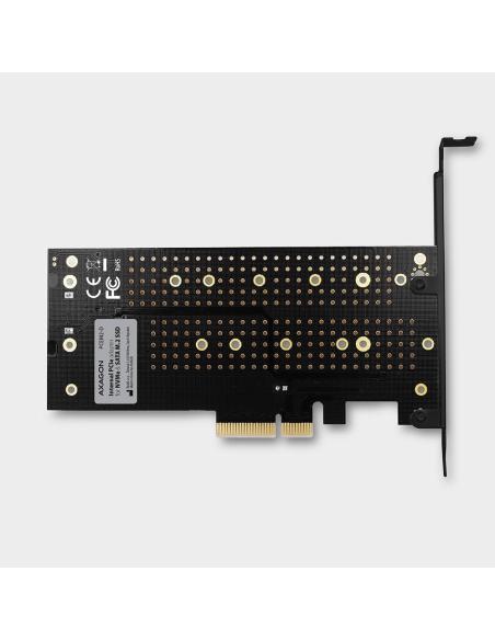 Adapter Axagon PCEM2-D PCIe NVME + SATA M.2