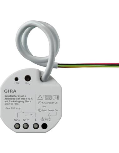 GIRA aktor przekaźnikowy/żaluzjowy 2x/1x 16 A PT KNX ONE 506200