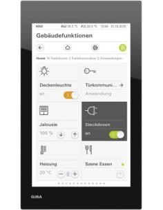 GIRA G1 206905 – panel dotykowy KNX IP PoE, szkło czarne