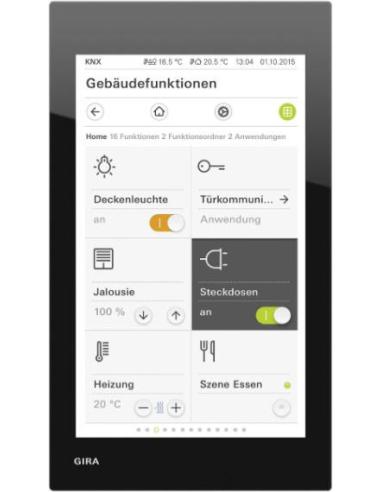 GIRA G1 206905 – panel dotykowy KNX IP PoE, szkło czarne