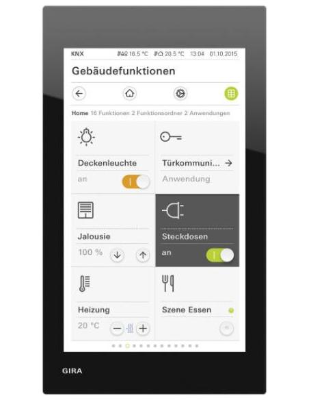 GIRA G1 206905 – panel dotykowy KNX IP PoE, szkło czarne
