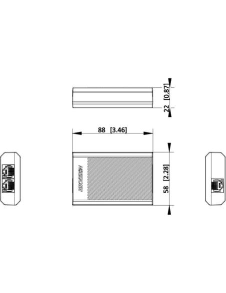Repeater PoE Hikvision DS-3E0503DP-E/R