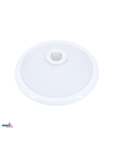 Plafoniera TAZAN Z CZUJ. PODCZER. 2X40W E27 IP20 sztkło+STAL+PLASTIK