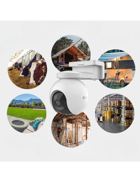 Kamera IP Ezviz EB8 Pro 4G 4K Kit 8MP z panelem słonecznym 8W 4G Wi-Fi