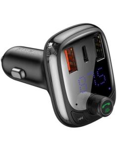TRANSMITER BLUETOOTH ŁADOWARKA SAMOCHODOWA Baseus S-13 OVERSEAS 5 A 2x USB-A 1x USB-C BT 5.0