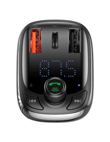 TRANSMITER BLUETOOTH ŁADOWARKA SAMOCHODOWA Baseus S-13 OVERSEAS 5 A 2x USB-A 1x USB-C BT 5.0