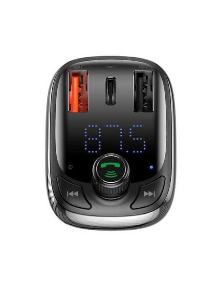 TRANSMITER BLUETOOTH ŁADOWARKA SAMOCHODOWA Baseus S-13 OVERSEAS 5 A 2x USB-A 1x USB-C BT 5.0
