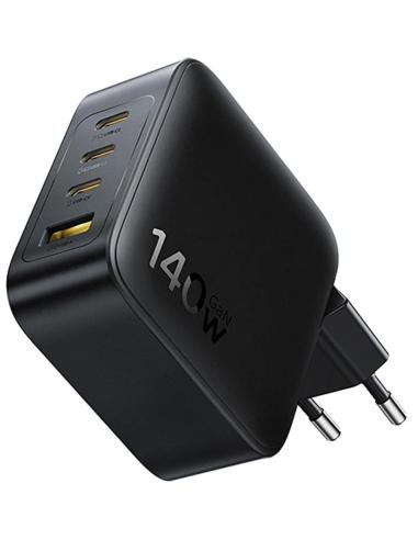 Ładowarka sieciowa Baseus EnerFill FH11 GaN 140 W 3x USB-C 1x USB-A PD 3.0 QC 4.0+ + kabel