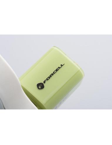 ŁADOWARKA SIECIOWA Forcell F-Energy GaN III VT-41 33 W 1x USB-C 1x USB-A PD 3.0 QC 4.0 ZIELONA