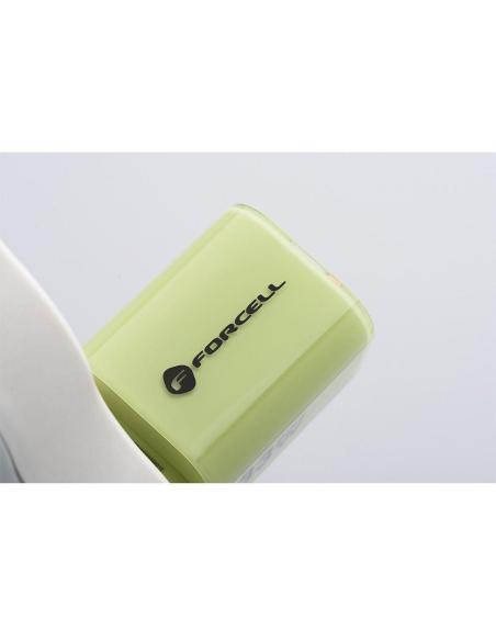 ŁADOWARKA SIECIOWA Forcell F-Energy GaN III VT-41 33 W 1x USB-C 1x USB-A PD 3.0 QC 4.0 ZIELONA