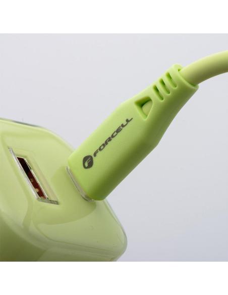 ŁADOWARKA SIECIOWA Forcell F-Energy GaN III VT-41 33 W 1x USB-C 1x USB-A PD 3.0 QC 4.0 ZIELONA
