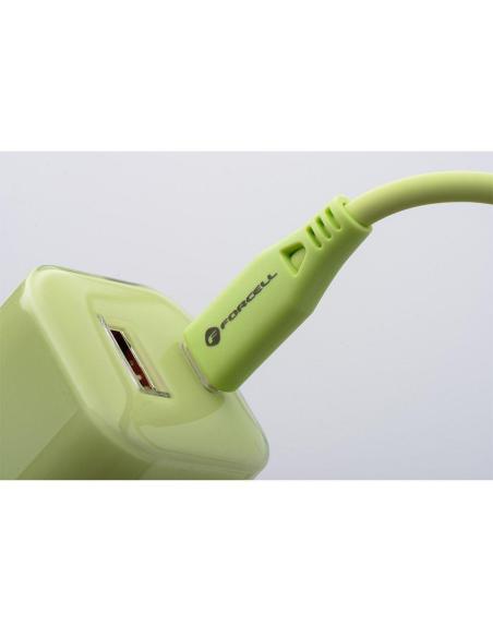 ŁADOWARKA SIECIOWA Forcell F-Energy GaN III VT-41 33 W 1x USB-C 1x USB-A PD 3.0 QC 4.0 ZIELONA