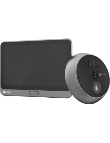 Wizjer do drzwi Ezviz CP4 4MP Wi-Fi srebrny