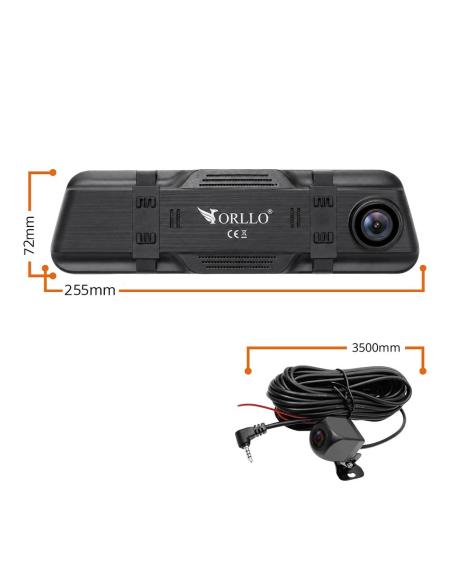 Kamera Samochodowa Przód Tył ORLLO Autoplay PRO 4K GPS WiFi