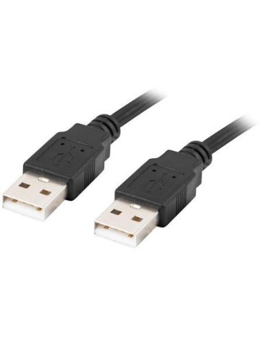 KABEL USB-A M/M 2.0 0.5M CZARNY LANBERG