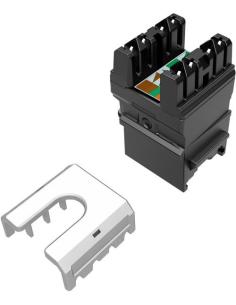 Moduł Keystone szybkozaciskowy narzędziowy SOLARIX Cat.6 UTP RJ45 czarny 25286803 2